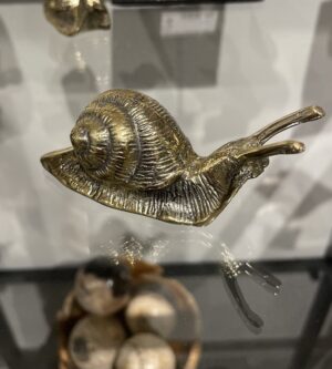 Escargot en bronze massif l=9cm