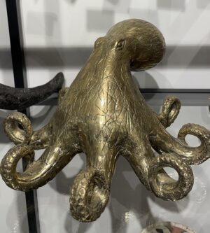 Pieuvre en bronze massif 15x28x28cm