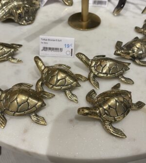 Tortue 6.5cm en bronze doré