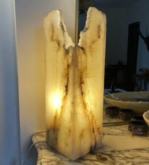lampe en onyx 43cm