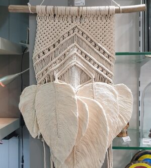 Macramé végétale fibres naturelles 90cm
